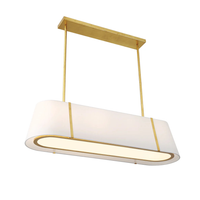 Fulton 4 Light Linear Oval Chandelier