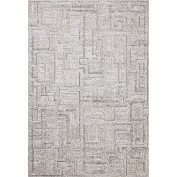 Hollis HOL-01 Grey/Ivory Rug