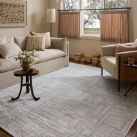 Hollis HOL-01 Grey/Ivory Rug