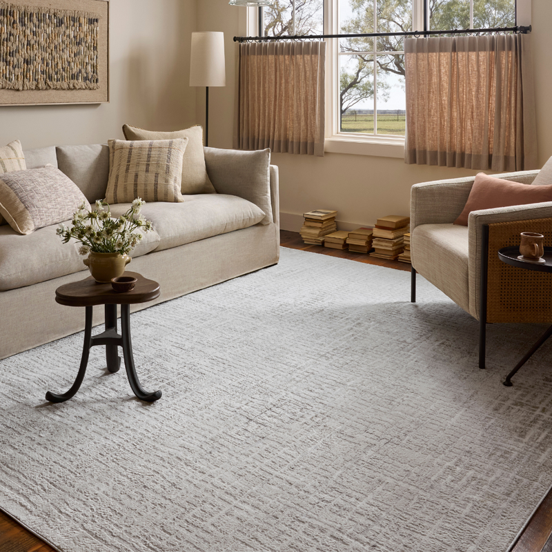 Hollis HOL-03 Ivory/Stone Rug