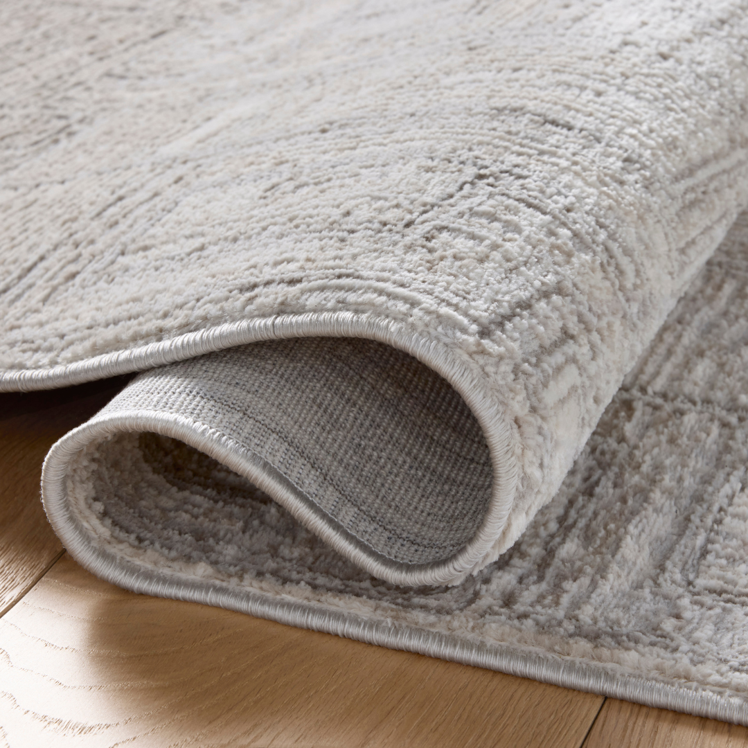 Hollis HOL-01 Grey/Ivory Rug