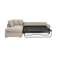 Calypso 112" Slim Arm Sleeper Sectional (Queen)