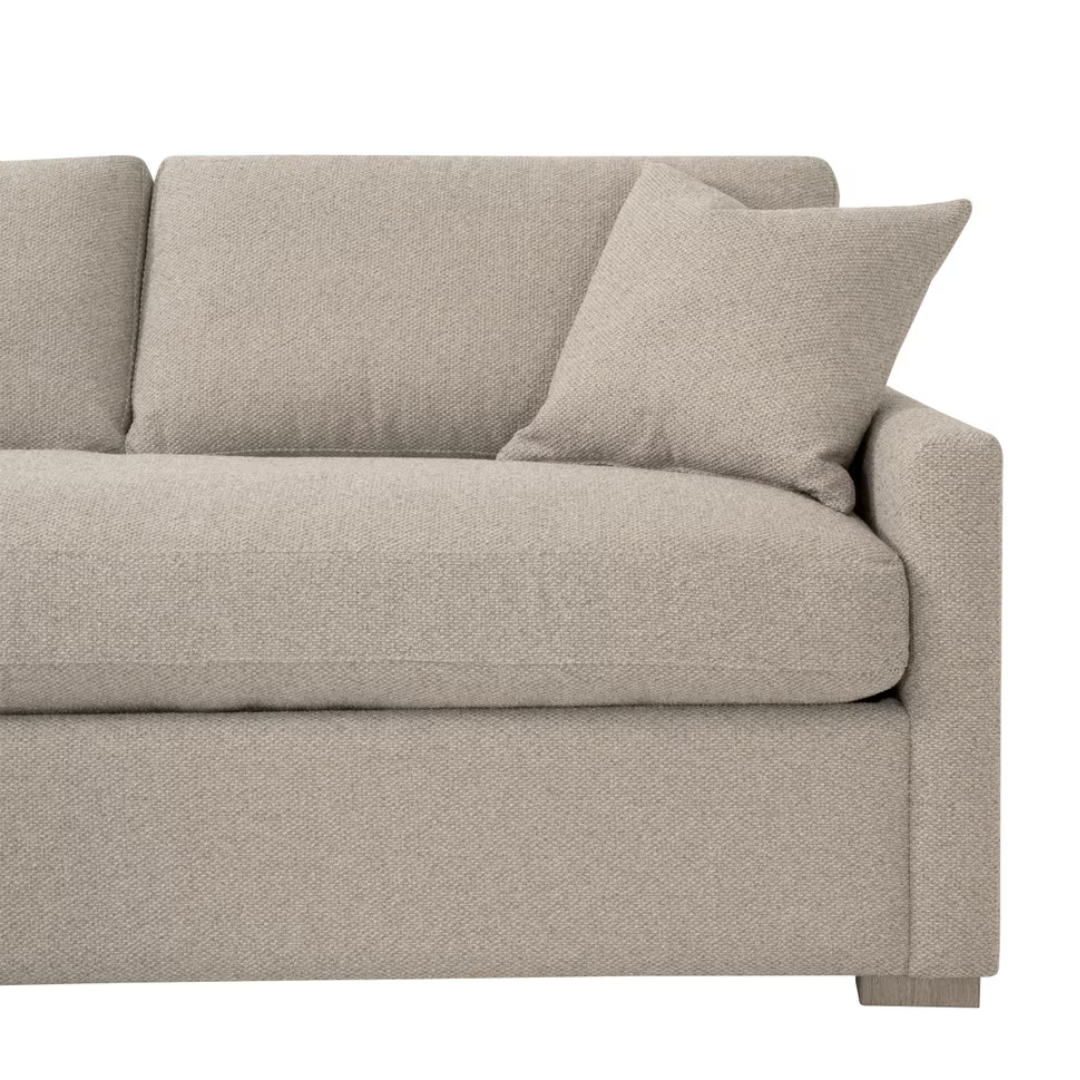 Calypso 112" Slim Arm Sleeper Sectional (Queen)