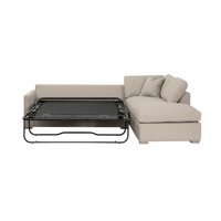 Calypso 112" Slim Arm Sleeper Sectional (Queen)