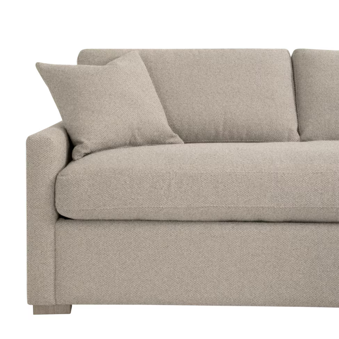 Calypso 112" Slim Arm Sleeper Sectional (Queen)