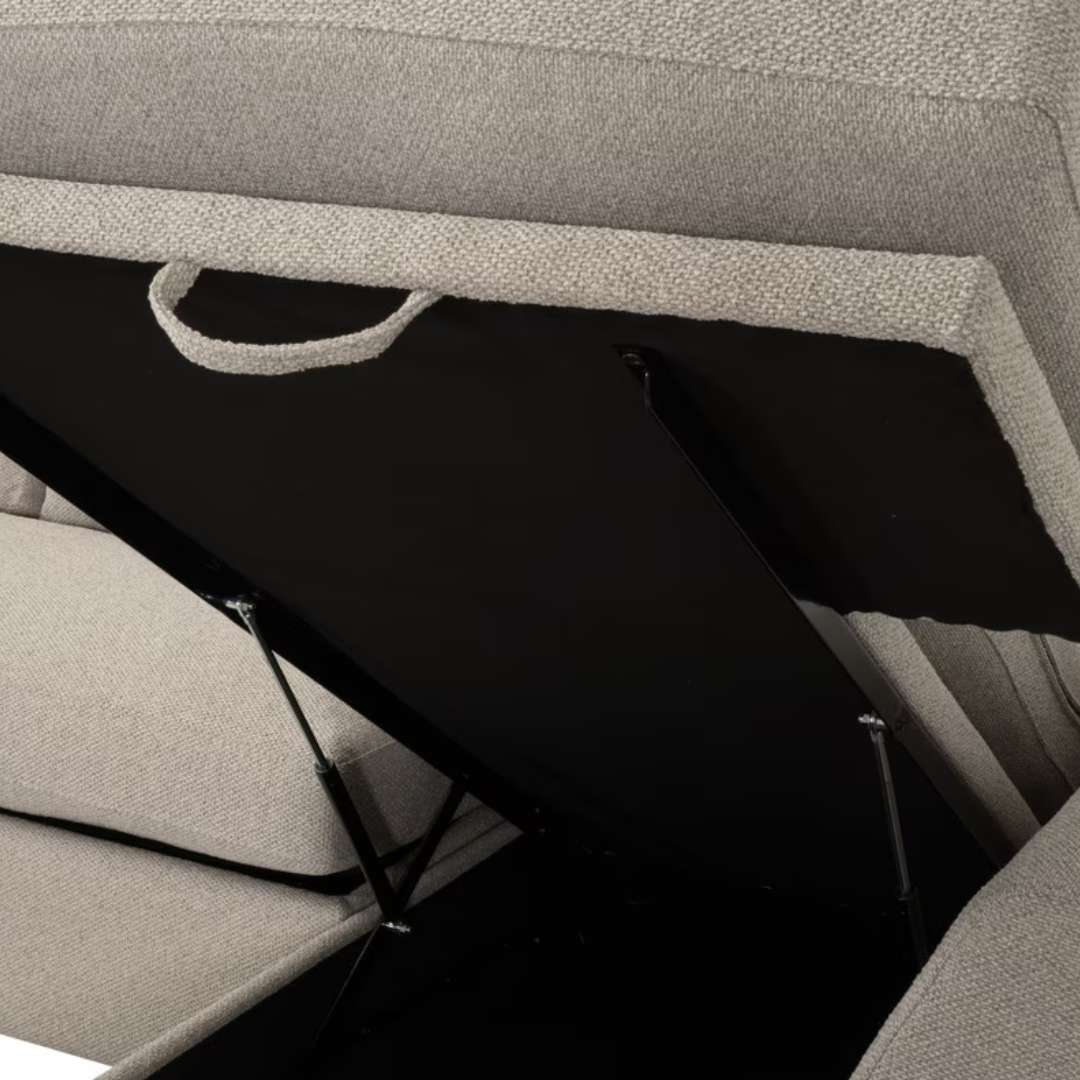 Calypso 112" Slim Arm Sleeper Sectional (Queen)