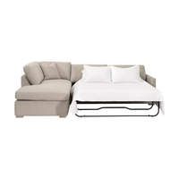 Calypso 112" Slim Arm Sleeper Sectional (Queen)