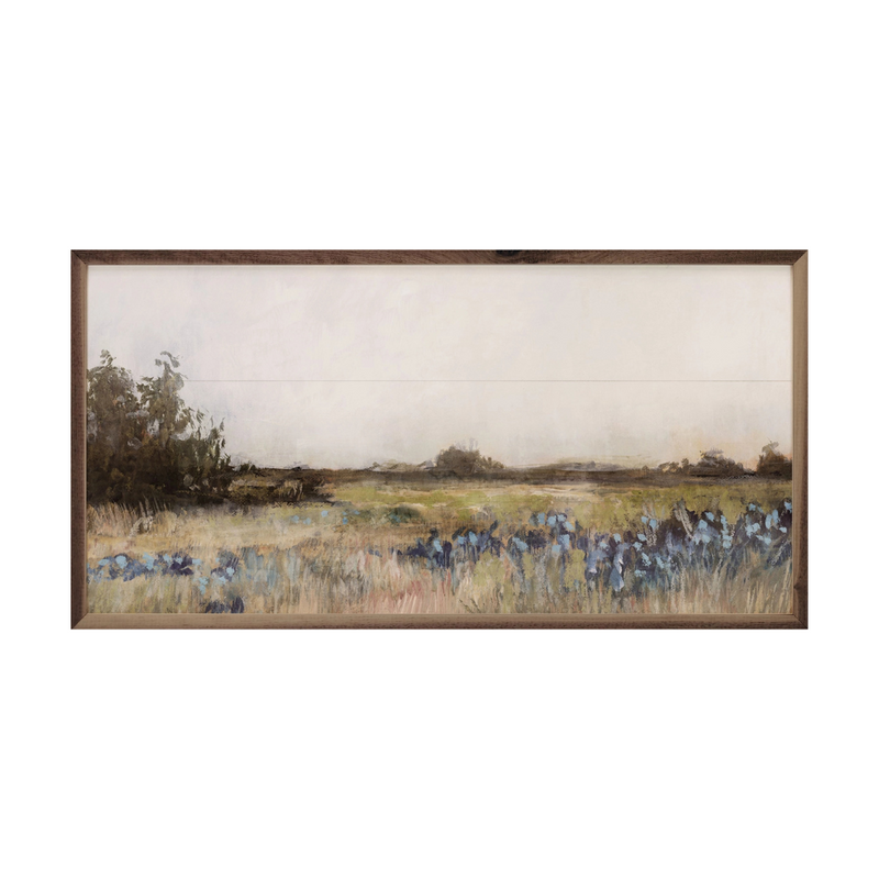 Moody Field III - 16" x 8" Wooden Art Print