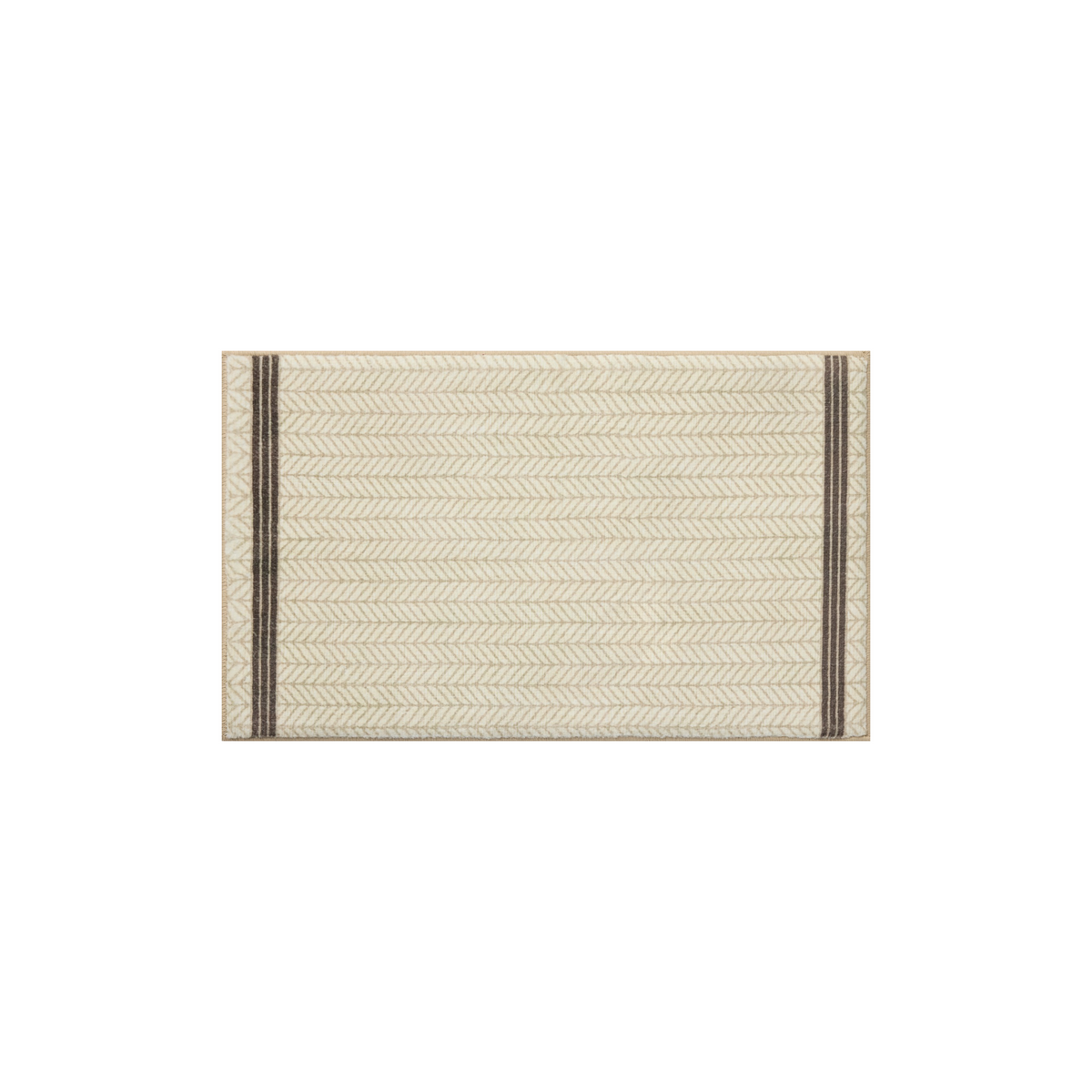 Marvin (Chris Loves Julia × Loloi) MRV-01 Bath Mat [Ivory/Charcoal]