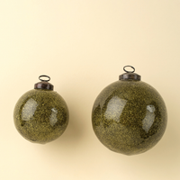 Glitter Ball Ornament [Moss - Large]