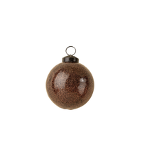 Glitter Ball Ornament [Dark Brown - Small]