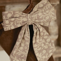Bow Clip - Wildvine Block Print [Heather]
