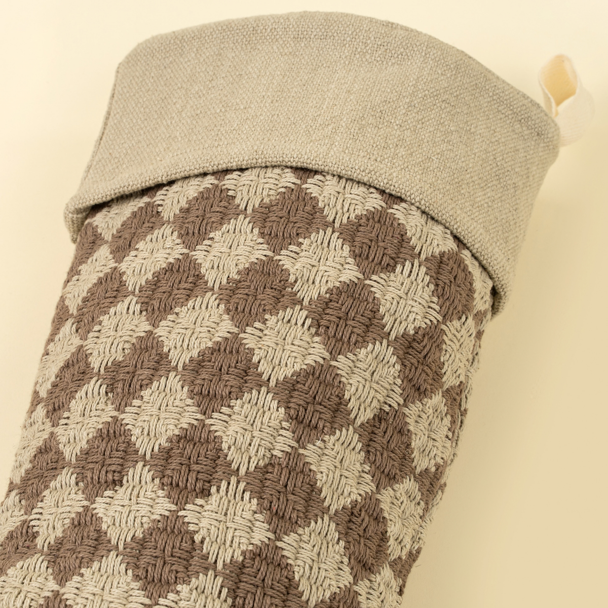 Stocking - Check Weave [Brown]
