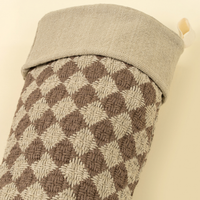 Stocking - Check Weave [Brown]
