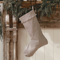 Stocking - Ticking Stripe [Black]