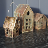 Rustic Holiday Tin Houses