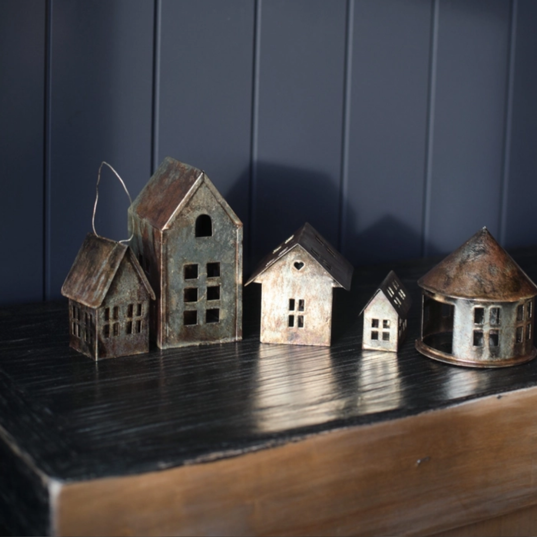 Rustic Holiday Tin Houses