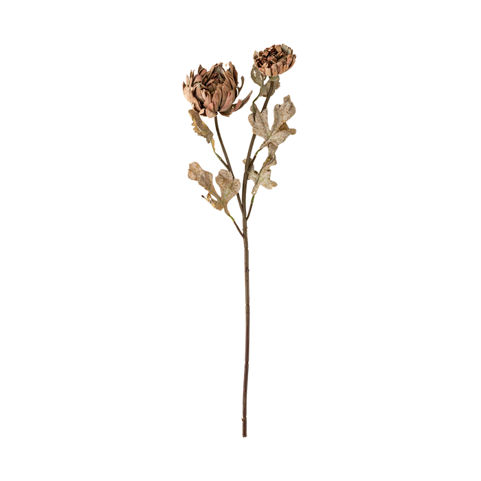 Real Touch Blooming Dahlia Spray [Brown]