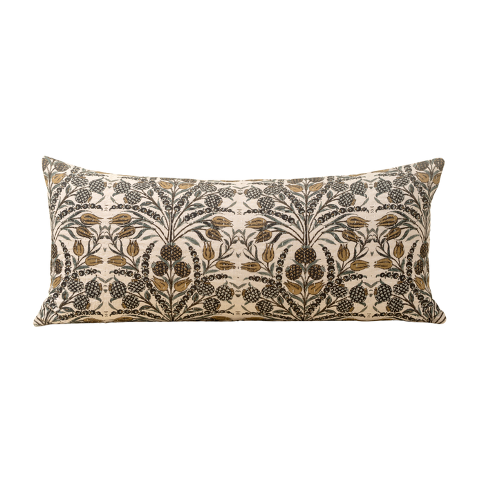 Tropical Kantha Lumbar Pillow [14" x 31"]