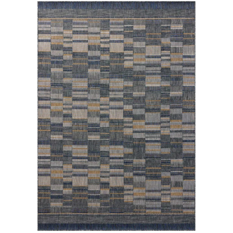 Birch BIR-04 Denim/Gold Rug [Indoor/Outdoor]