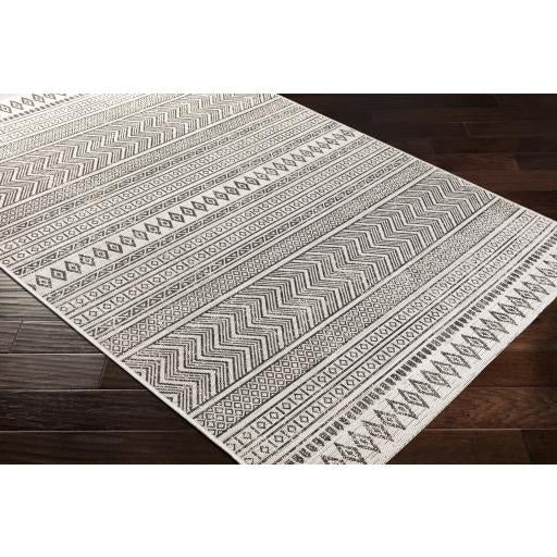Black/White Bohemian Eagean Rug
