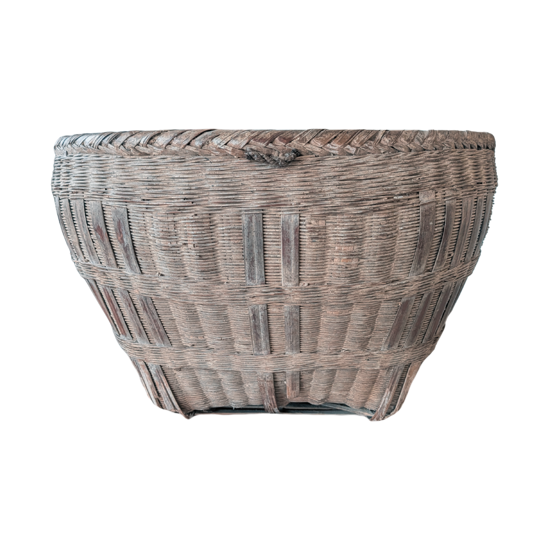 Bamboo Antique Rice Basket