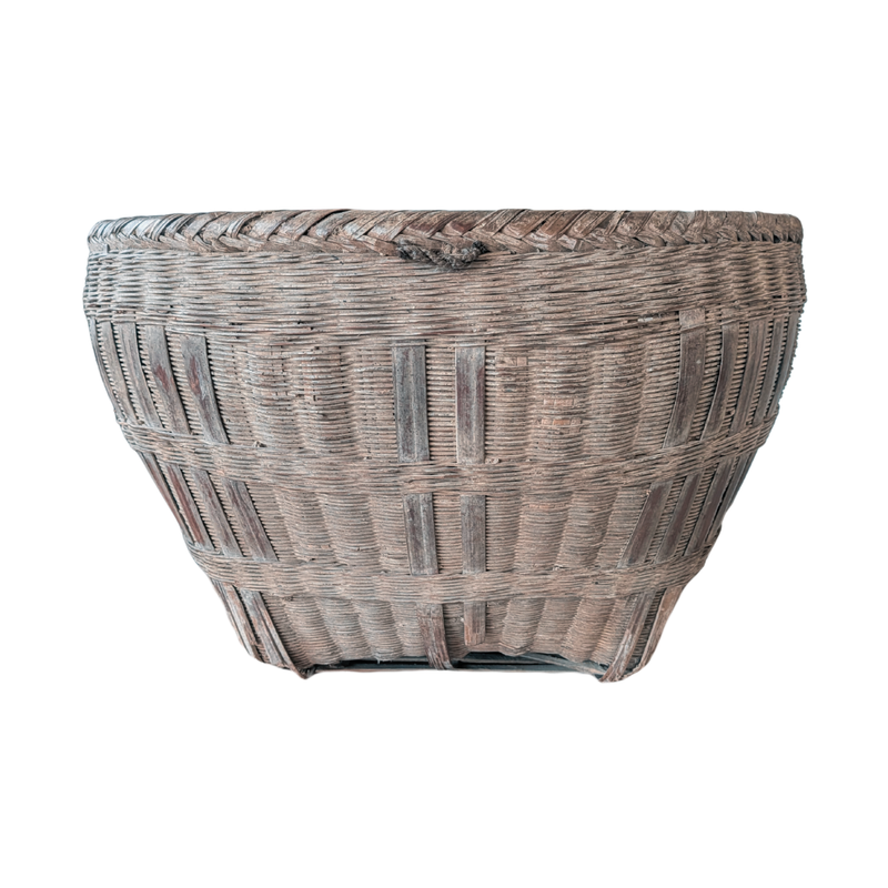 Bamboo Antique Rice Basket