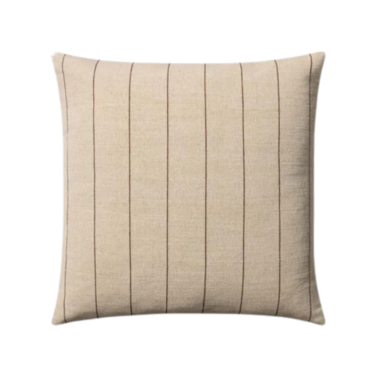 Keisha (Amber Lewis × Loloi) Natural/Brown Pillow 18" x 18"