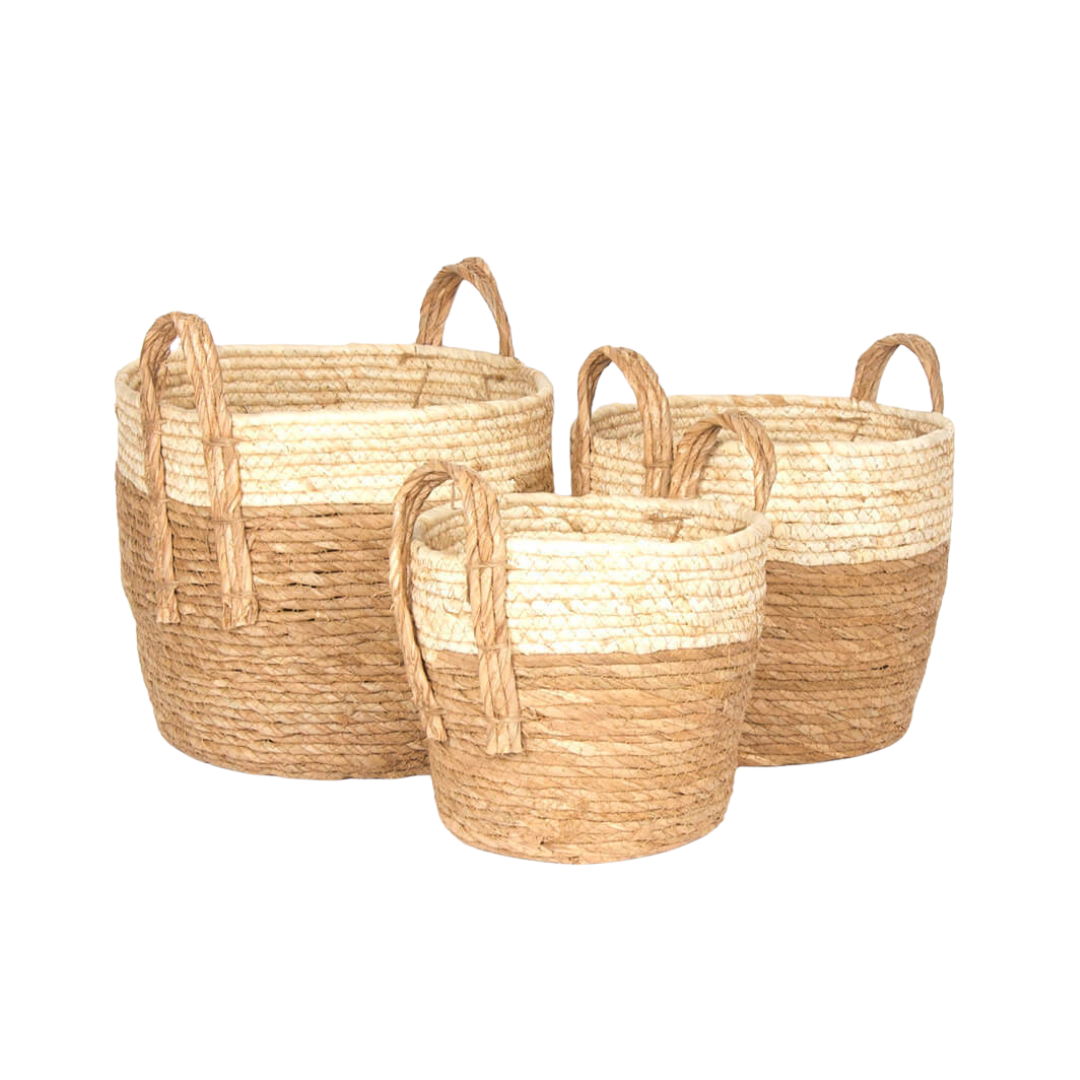 Natural/Cream Maize Baskets