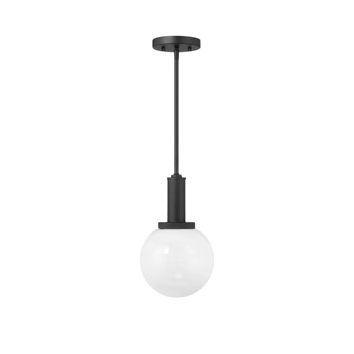 1-Light Strie Globe Pendant