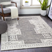 Medium Gray/Taupe Ariana Tribal Rug
