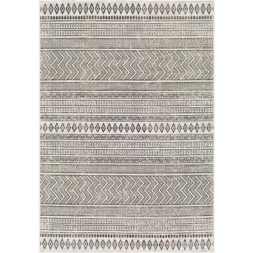 Black/White Bohemian Eagean Rug