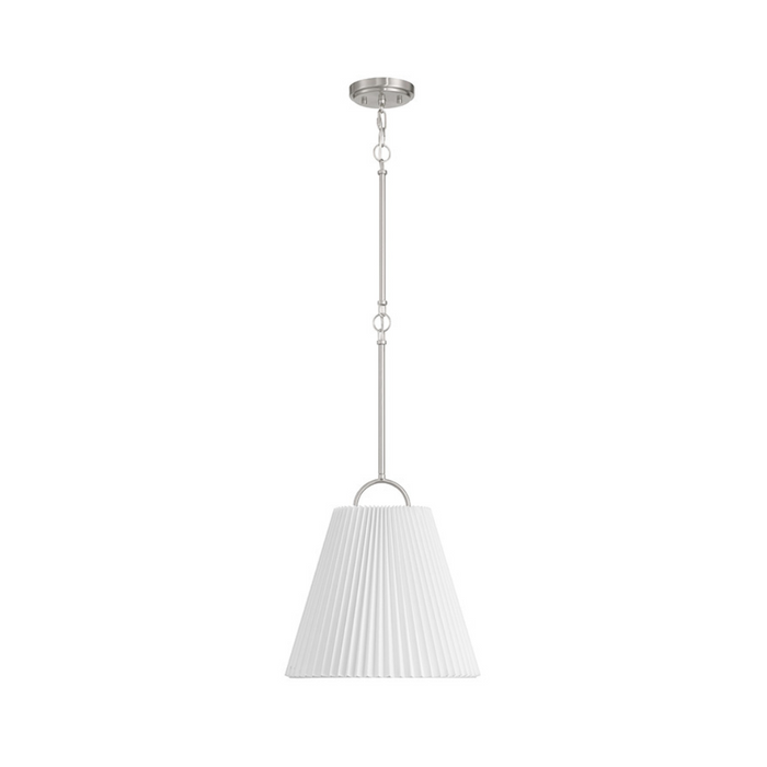 1-Light Knife Pleat Pendant