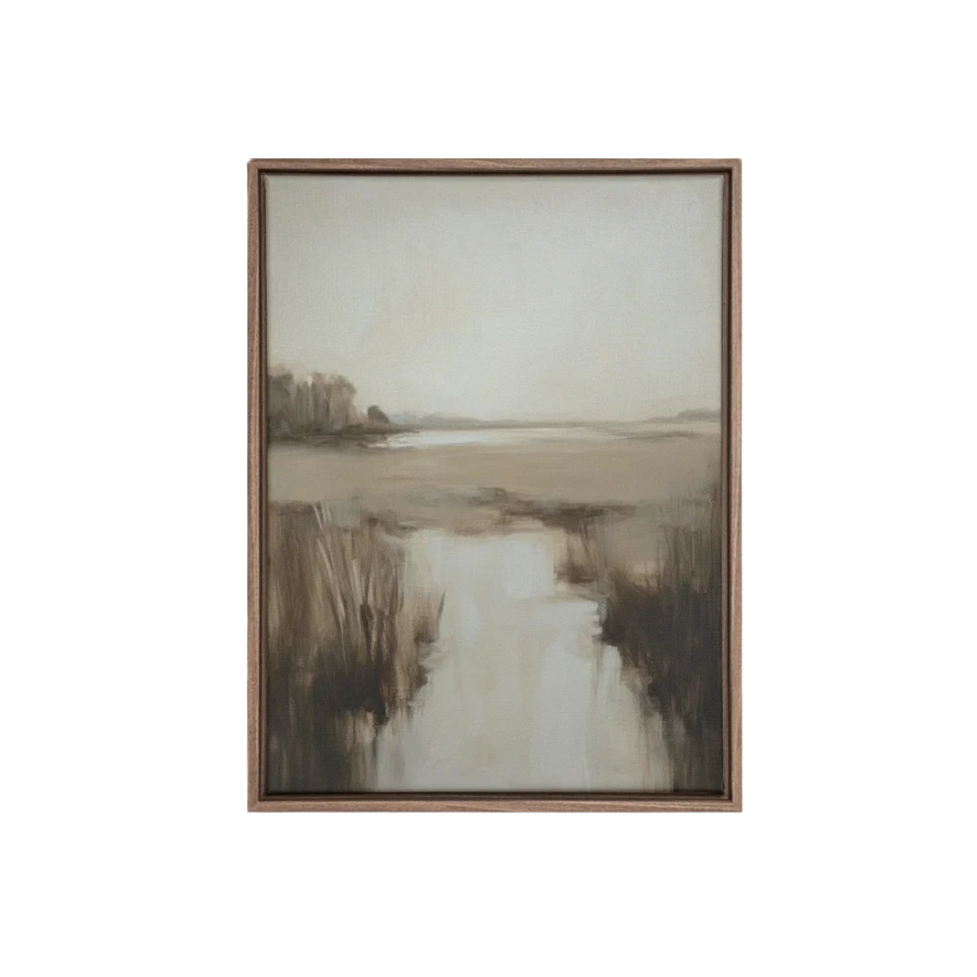 Misty Horizon [Artwork on Stretched Canvas]