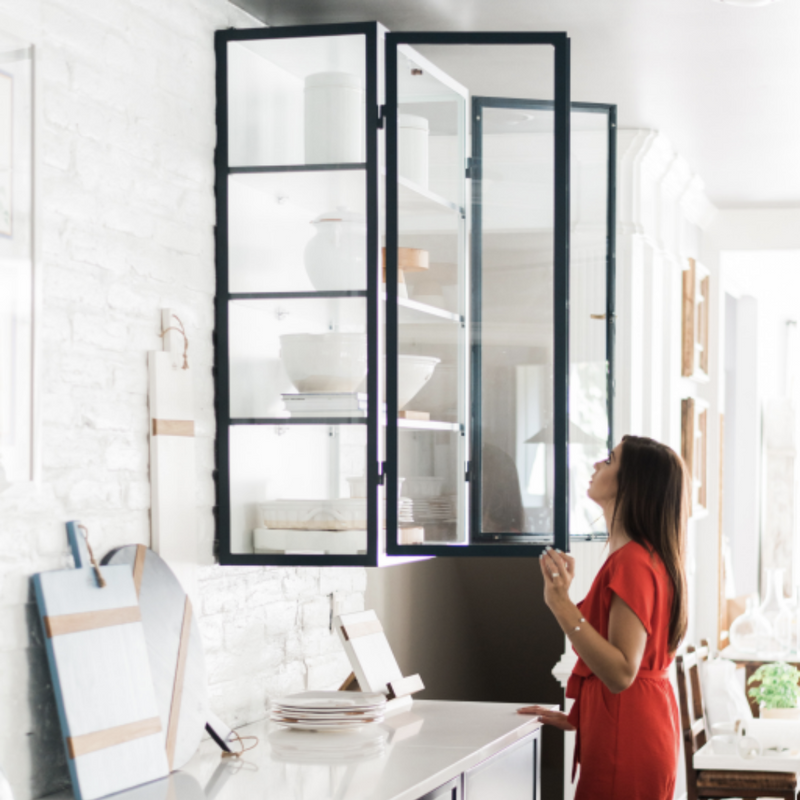 Wall Hanging Glass Display Cabinetry, 24"