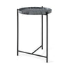 Searle Grey Marble Top Accent Table