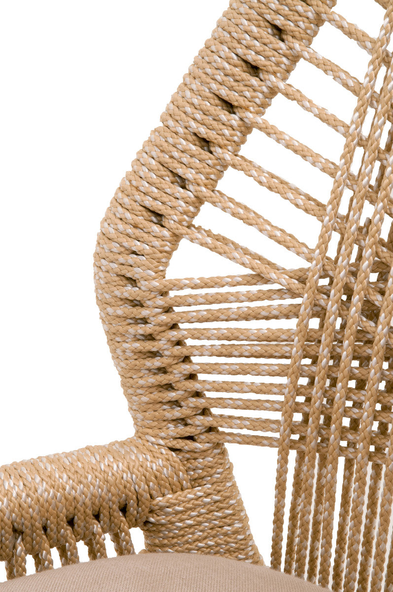 Loom Counter Stool Sand Rope