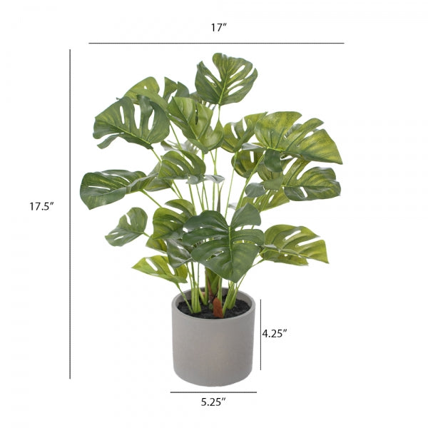 Artificial Philodendron 17.5''