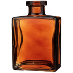 5oz Glass Rectangular Bottle Amber