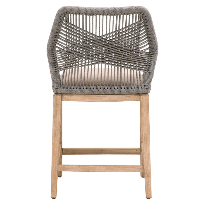 Loom Counter Stool Platinum Rope