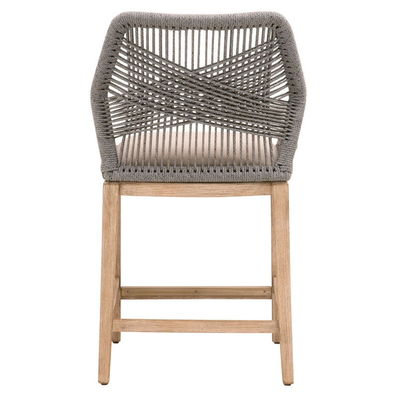 Loom Counter Stool Platinum Rope