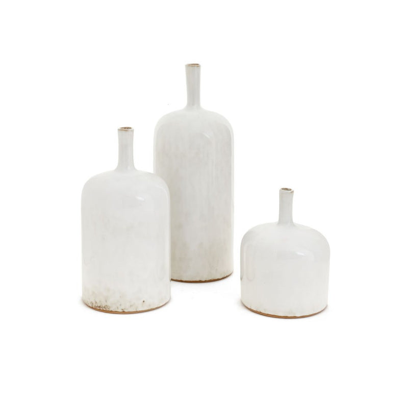 Off White Ceramic Vase 12.5"