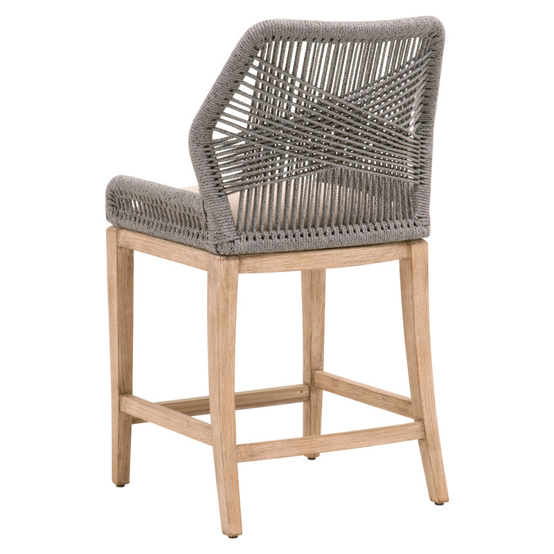 Loom Counter Stool Platinum Rope