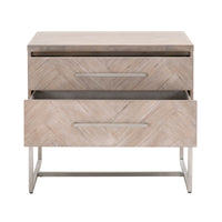 Mosaic Nightstand Natural Grey Acacia