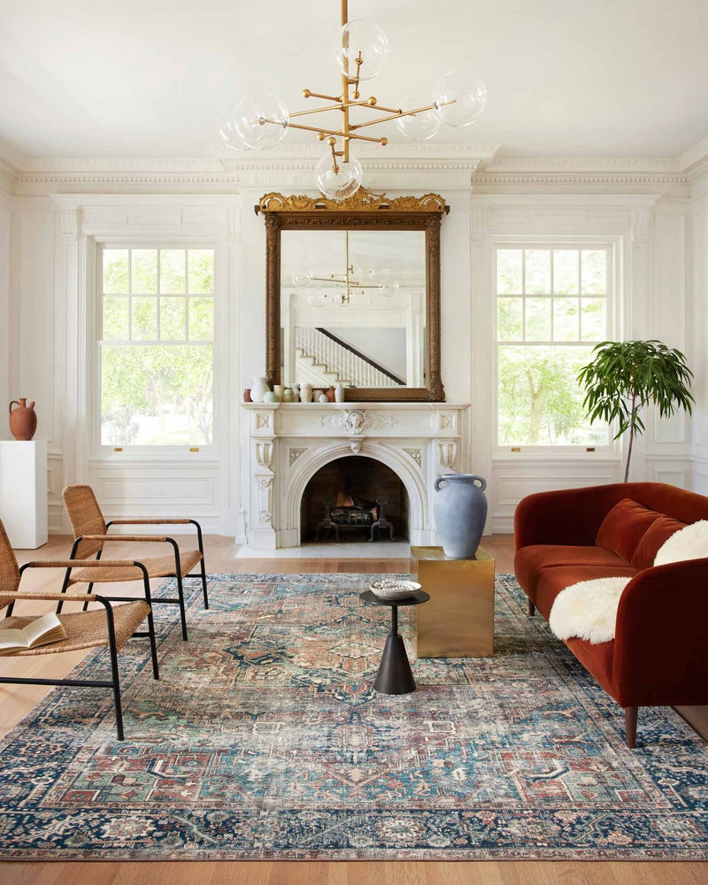 Margot MAT-02 Terracotta/Lagoon Rug