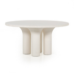 Prema Round Dining Table - Plaster Moulded