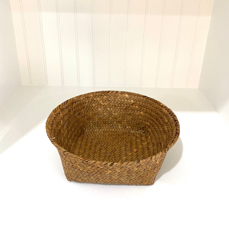 SALE: Squared Hand Woven Basket