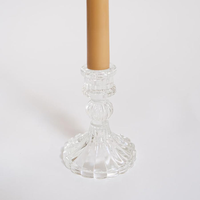 SALE: Glass Taper Candle Holder