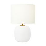Fanny Wide Table Lamp - Matte White Ceramic