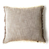 Fringe Pillow Cover Stone 20x20